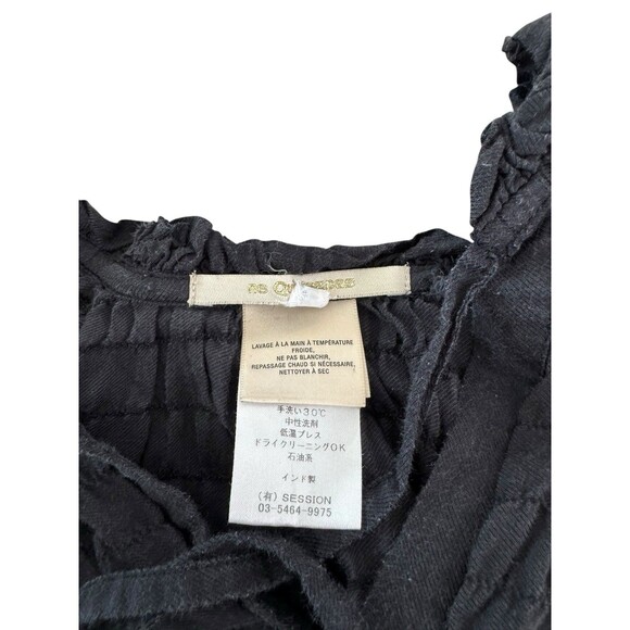 Ne Quittez Pas Anthropologie Boho Smocked Blouse Size L Oversized Peasant Top - Picture 5 of 5